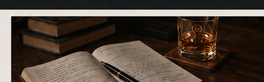 Open journal, books, and writing tools